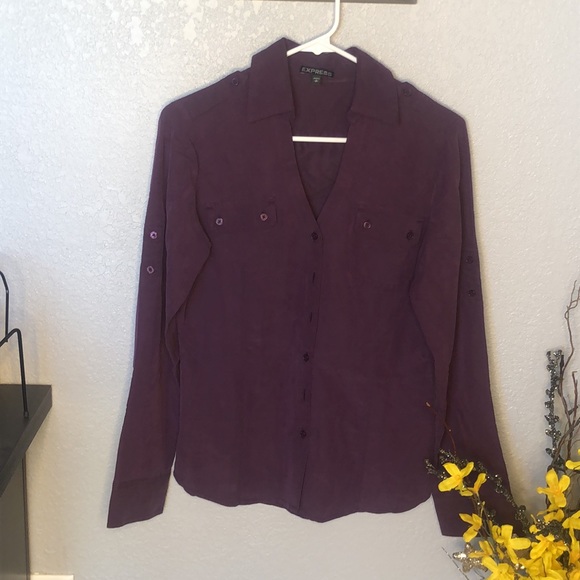 Express Tops - Express Plum Blouse